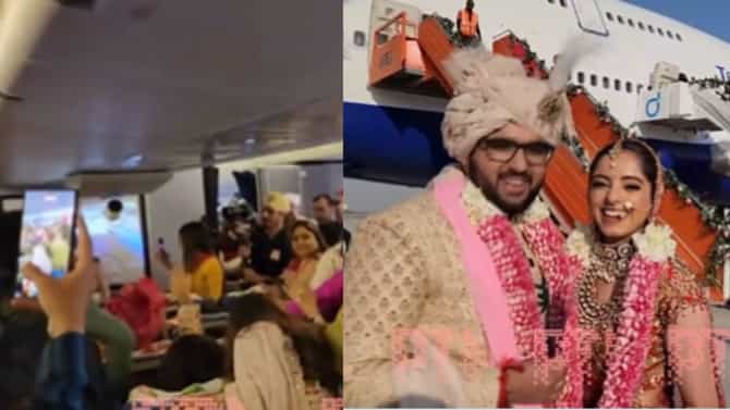 ಬಾನಂಗಳದಲ್ಲಿ ವೈವಾಹಿಕ ಜೀವನಕ್ಕೆ ಕಾಲಿಟ್ಟ ನವಜೋಡಿ  