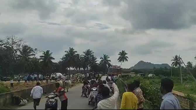ವಿಸಿ ನಾಲೆ ಬಳಿ ಮತ್ತೊಂದು ದುರಂತ: ನಿಯಂತ್ರಣ ತಪ್ಪಿದ ಎತ್ತಿನಗಾಡಿ