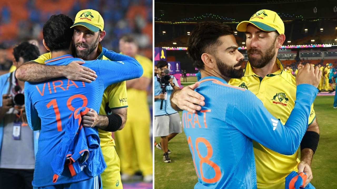 Ind Vs Aus Wc Final ಕೊಹ್ಲಿ ಬಳಿ ಸಹಿ ಮಾಡಿದ ಭಾರತದ ಜೆರ್ಸಿ ಕೇಳಿದ ಗ್ಲೆನ್ ಮ್ಯಾಕ್ಸ್ ವೆಲ್ ವಿಡಿಯೋ ನೋಡಿ 0735