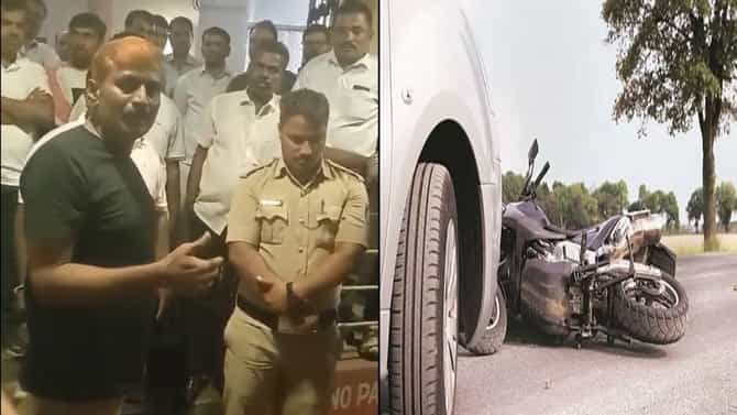 ಕಾಫಿನಾಡಲ್ಲಿ ಮತ್ತೆ ಪೊಲೀಸ್-ವಕೀಲರ ಮಧ್ಯೆ ಸಂಘರ್ಷ; ಕಾರಿಗೆ ಬೈಕ್​​ ಡಿಕ್ಕಿ