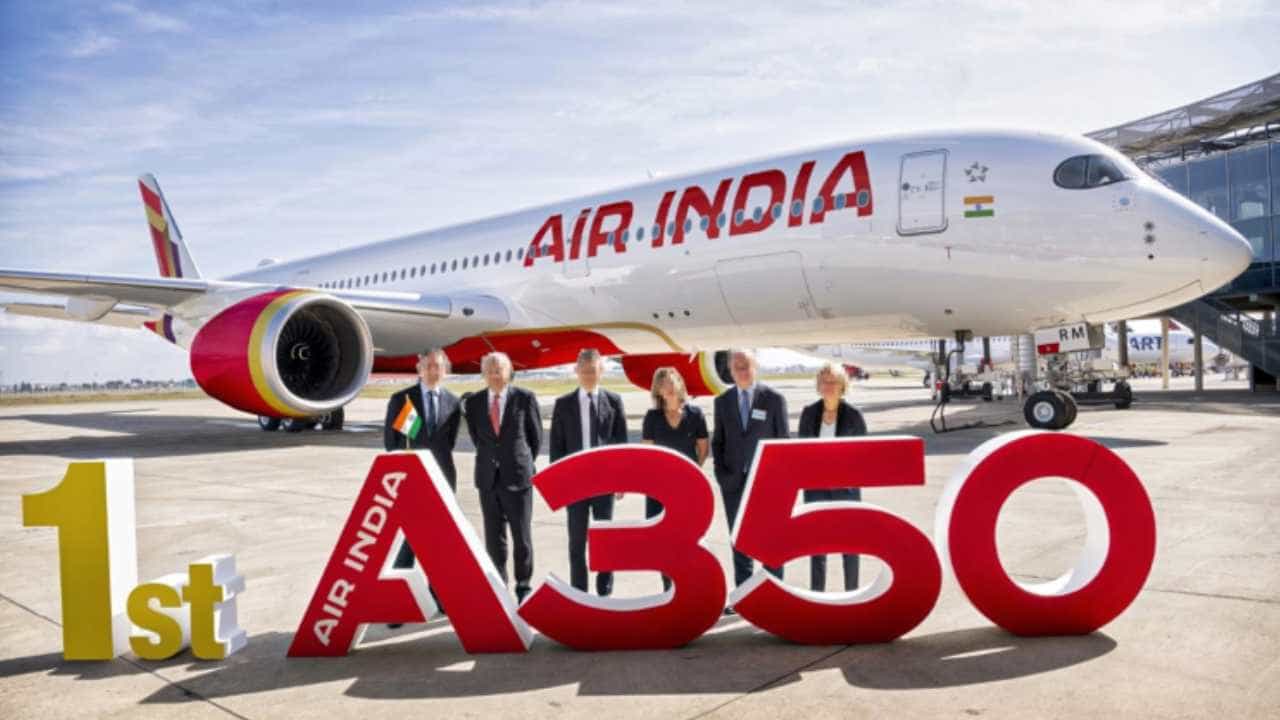 ದೆಹಲಿಗೆ ಬಂದಿಳಿದ ಏರ್ ಇಂಡಿಯಾದ ಮೊದಲ ವೈಡ್ ಬಾಡಿ A350 ವಿಮಾನ
