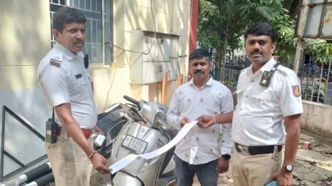 255 ಬಾರಿ ಸಂಚಾರಿ ನಿಯಮ ಉಲ್ಲಂಘಿಸಿದ್ದ ಸ್ಕೂಟರ್ ಮಾಲೀಕ