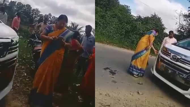 ಕಾರು ಅಪಘಾತ: ಭವಾನಿ ರೇವಣ್ಣ ವಿಡಿಯೋ ವೈರಲ್: ಬೈಕ್​ ಸವಾರನ ವಿರುದ್ಧ ದೂರು