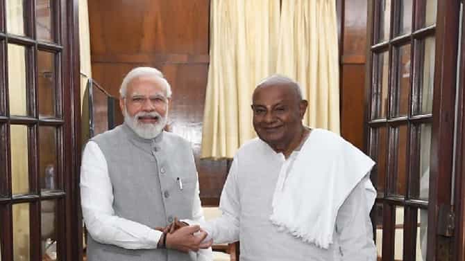 ಮೋದಿ ಅದ್ಭುತ ಪ್ರದರ್ಶನಕ್ಕೆ ಚುನಾವಣಾ ಫಲಿತಾಂಶ ಸಾಕ್ಷಿ: ಹೆಚ್​ಡಿ ದೇವೇಗೌಡ