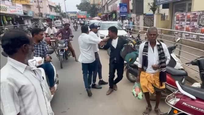ಪ್ರೀತಿ ಮಾಡ್ತಿದ್ದ ಯುವಕ-ಯುವತಿ ನಡುವೆ ಗಲಾಟೆ; ಜನರಿಂದ ಯುವಕನಿಗೆ ಥಳಿತ