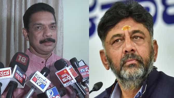 ರಾಜ್ಯದ ಹಣ ಹಿಡಿದುಕೊಂಡು ಹೋಗಿ ತೆಲಂಗಾಣದಲ್ಲಿ ಡಿಕೆಶಿ ಕೂತಿದ್ದಾರೆ: ಕಟೀಲ್