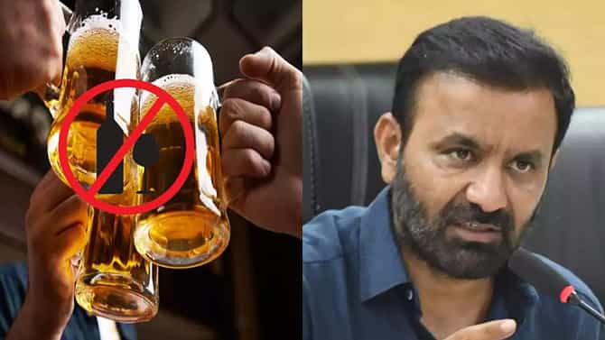ಬೆಳಗಾವಿಯಲ್ಲಿ ಮದ್ಯ ಪ್ರಿಯರ ಪ್ರತಿಭಟನೆ, ಬೇಡಿಕೆಗಳನ್ನು ಕೇಳಿ ಸಚಿವರು ಶಾಕ್