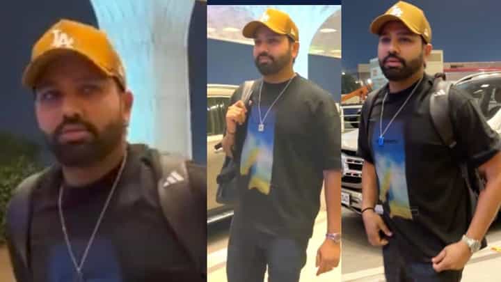 ನಾಯಕತ್ವದಿಂದ ಕೈಬಿಟ್ಟ ಬೆನ್ನಲ್ಲೇ ಮುಂಬೈ ಏರ್ಪೋರ್ಟ್ನಲ್ಲಿ ಕಾಣಿಸಿಕೊಂಡ ರೋಹಿತ್ ಶರ್ಮಾ ನಾಯಕತ್ವದಿಂದ ಕೈಬಿಟ್ಟ ಬೆನ್ನಲ್ಲೇ ಮುಂಬೈ ಏರ್ಪೋರ್ಟ್ನಲ್ಲಿ ಕಾಣಿಸಿಕೊಂಡ ರೋಹಿತ್ ಶರ್ಮಾ