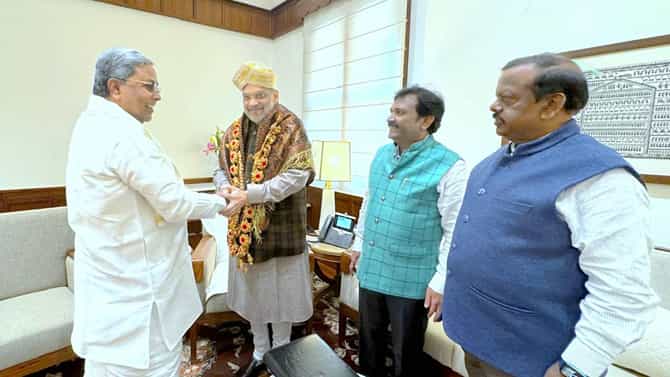 ಮೋದಿ ಆಯ್ತು ಈಗ ಅಮಿತ್ ಶಾ ಭೇಟಿಯಾದ ಸಿದ್ದರಾಮಯ್ಯ, ಬೇಡಿಕೆ ಇಟ್ಟಿದ್ದೇನು?