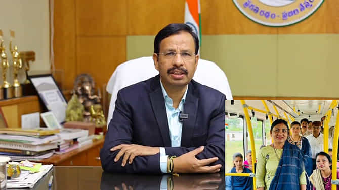 ತೆಲಂಗಾಣ ಮಹಿಳಾ ಬಸ್ ಪ್ರಯಾಣಿಕರಿಗೆ ಐಪಿಎಸ್​ ಅಧಿಕಾರಿ ಸಜ್ಜನ ಮನವಿ