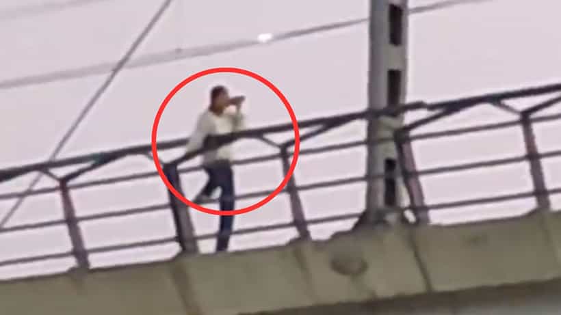 Video Viral: ಎಲಿವೇಟೆಡ್ ಮೆಟ್ರೋ ಟ್ರ್ಯಾಕ್ ಮೇಲಿನಿಂದ ಜಿಗಿಯಲು ಯತ್ನಿಸಿದ ವಿದ್ಯಾರ್ಥಿನಿ