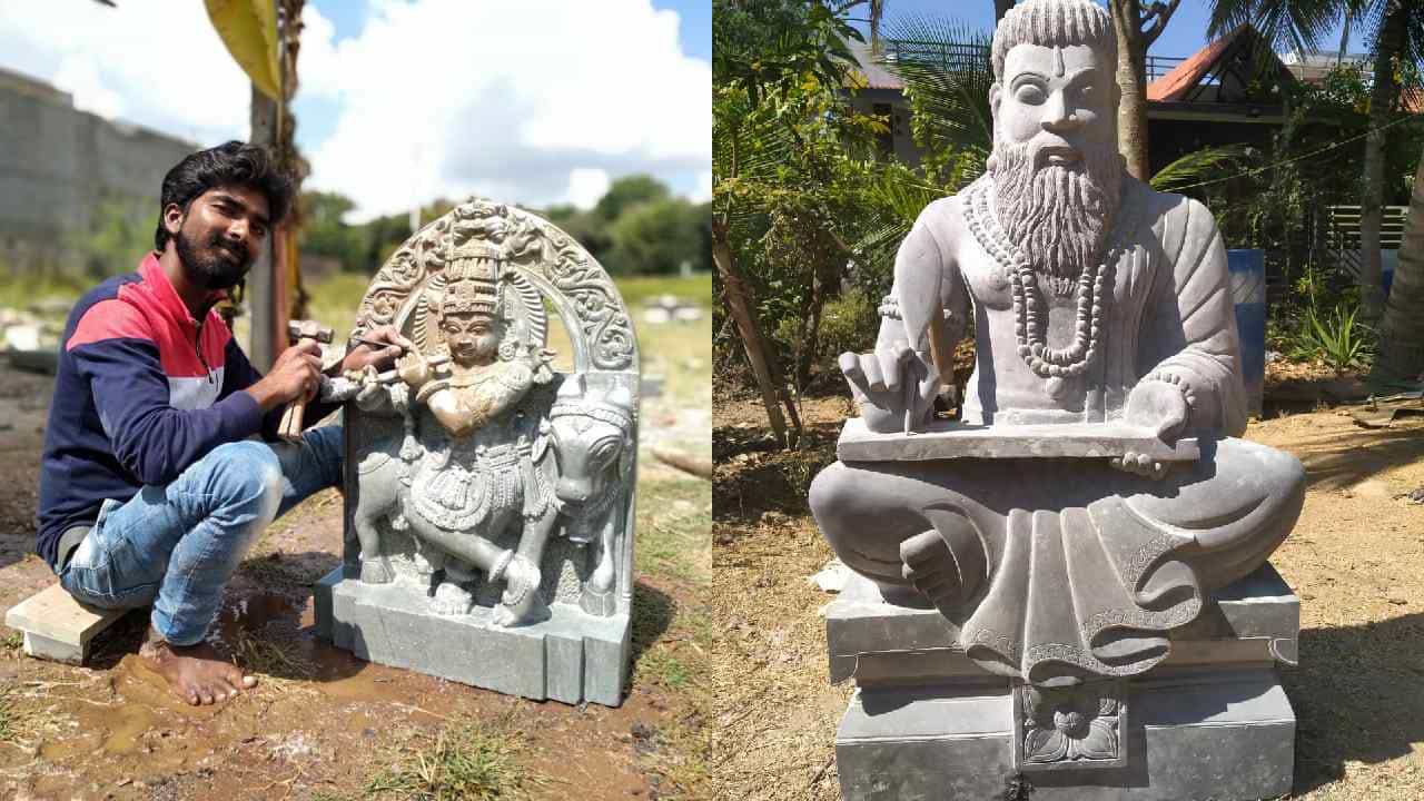 ಅಯೋಧ್ಯೆ ರಾಮ ಮಂದಿರದಲ್ಲಿ ವಿವಿಧ ವಿನ್ಯಾಸ, ಕಲಾಕೃತಿಗಳ ಕೆತ್ತನೆ ಮಾಡಿದ ರಾಯಚೂರು ಯುವಕ ಅಯೋಧ್ಯೆ ರಾಮ ಮಂದಿರದಲ್ಲಿ ವಿವಿಧ ವಿನ್ಯಾಸ, ಕಲಾಕೃತಿಗಳ ಕೆತ್ತನೆ ಮಾಡಿದ ರಾಯಚೂರು ಯುವಕ