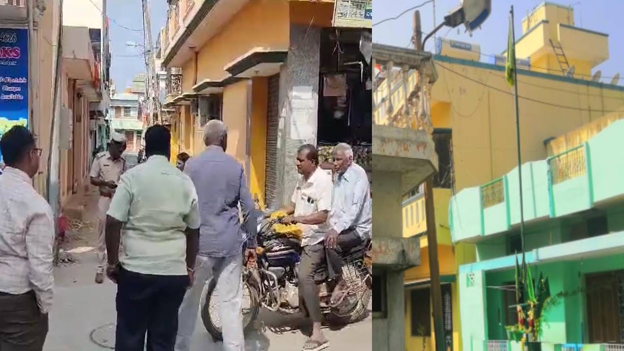 ಚಿಕ್ಕಬಳ್ಳಾಪುರ: ಮನೆ ಕಾಂಪೌಂಡ್ಗೆ ಧ್ವಜಸ್ತಂಭ ನಿರ್ಮಿಸಿ ಹಸಿರು ಬಾವುಟ ಹಾರಾಟ ಚಿಕ್ಕಬಳ್ಳಾಪುರ: ಮನೆ ಕಾಂಪೌಂಡ್ಗೆ ಧ್ವಜಸ್ತಂಭ ನಿರ್ಮಿಸಿ ಹಸಿರು ಬಾವುಟ ಹಾರಾಟ