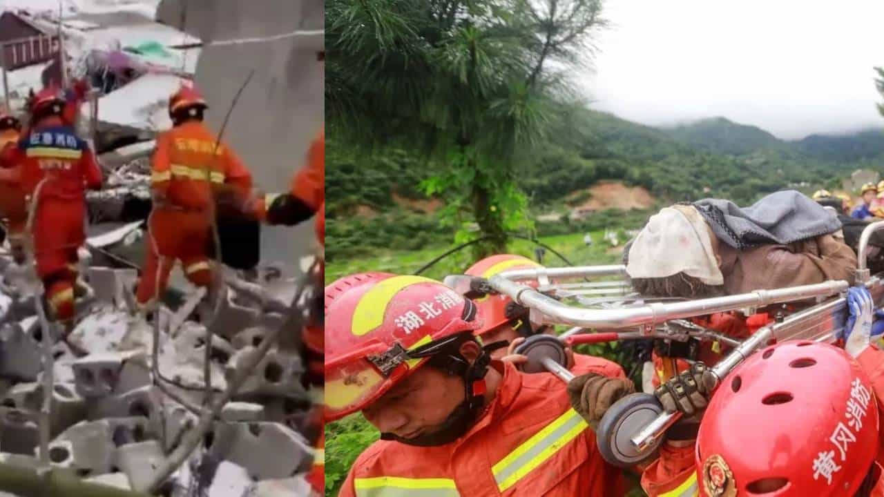 China Landslide: ಚೀನಾದಲ್ಲಿ ಭೂಕುಸಿತ, 18 ಮನೆಗಳು ಸಂಪೂರ್ಣ ನೆಲಸಮ, 44 ಮಂದಿ ಸಾವು China Landslide: ಚೀನಾದಲ್ಲಿ ಭೂಕುಸಿತ, 18 ಮನೆಗಳು ಸಂಪೂರ್ಣ ನೆಲಸಮ, 44 ಮಂದಿ ಸಾವು