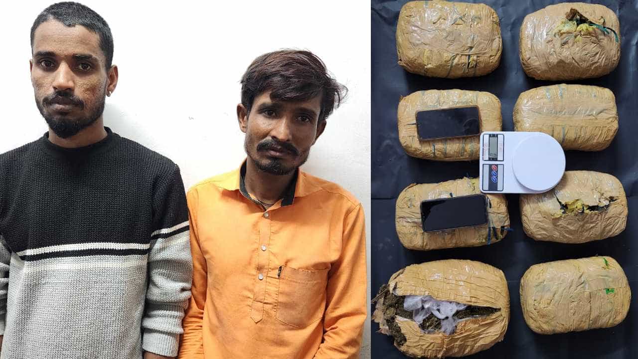ಬೆಂಗಳೂರಿನಲ್ಲಿ ಕ್ಯಾಬ್ ಚಾಲಕರ ಸೋಗಿನಲ್ಲಿ ಗಾಂಜಾ ಮಾರಾಟ: ಸಿಸಿಬಿ ಪೊಲೀಸರಿಂದ ಇಬ್ಬರ ಬಂಧನ ಬೆಂಗಳೂರಿನಲ್ಲಿ ಕ್ಯಾಬ್ ಚಾಲಕರ ಸೋಗಿನಲ್ಲಿ ಗಾಂಜಾ ಮಾರಾಟ: ಸಿಸಿಬಿ ಪೊಲೀಸರಿಂದ ಇಬ್ಬರ ಬಂಧನ