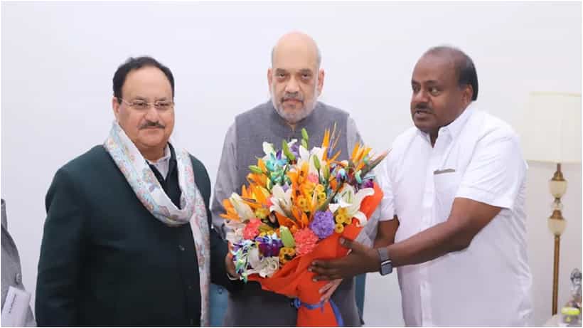 ಅಮಿತ್ ಶಾ, ಜೆಪಿ ನಡ್ಡಾ ಭೇಟಿಯಾದ ಕುಮಾರಸ್ವಾಮಿ: ಲೋಕಸಭೆ ಸೀಟು ಹಂಚಿಕೆ ಯಾವಾಗ ಫೈನಲ್?