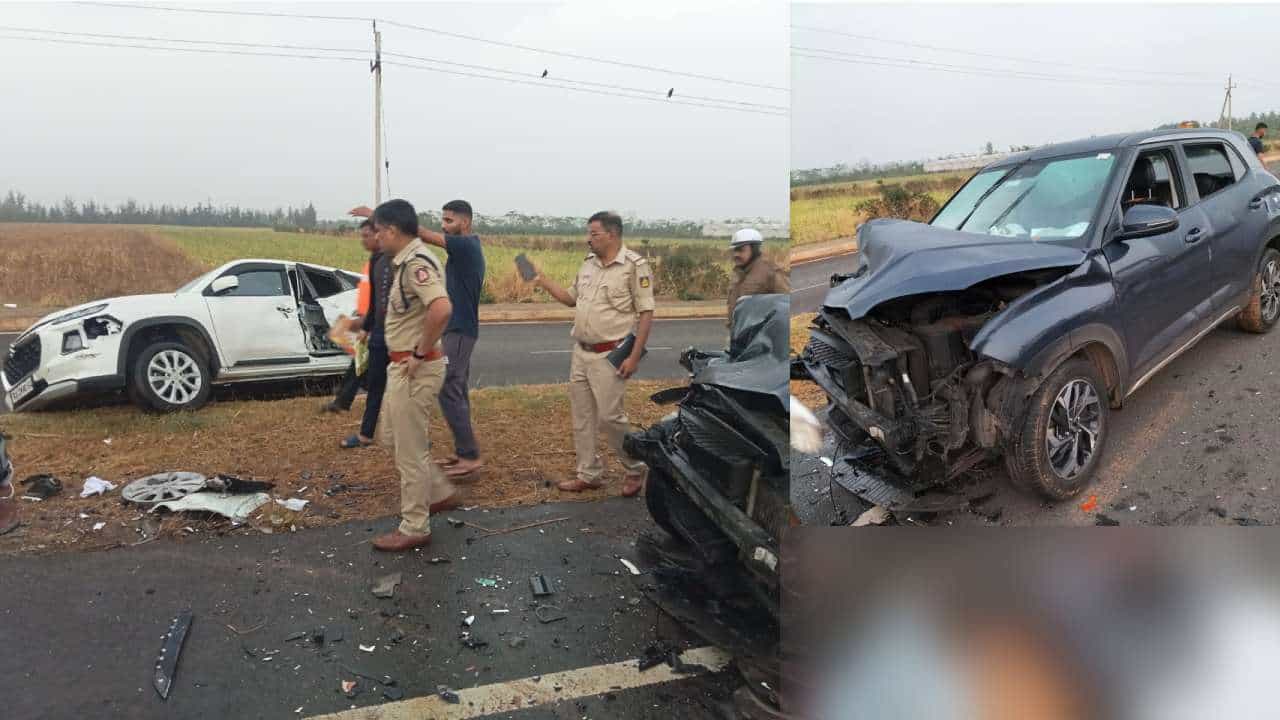 ಹುಬ್ಬಳ್ಳಿ: ಮುಂಬೈ-ಬೆಂಗಳೂರು ಹೆದ್ದಾರಿಯಲ್ಲಿ ಭೀಕರ ಅಪಘಾತ, ನಾಲ್ವರ ಸಾವು ಹುಬ್ಬಳ್ಳಿ: ಮುಂಬೈ-ಬೆಂಗಳೂರು ಹೆದ್ದಾರಿಯಲ್ಲಿ ಭೀಕರ ಅಪಘಾತ, ನಾಲ್ವರ ಸಾವು