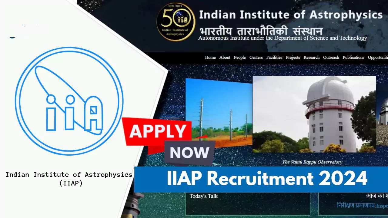 IIAP Recruitment 2024: 01 ಪ್ರಾಜೆಕ್ಟ್ ಇಂಜಿನಿಯರ್- I ಪೋಸ್ಟ್‌ಗಾಗಿ ಆನ್‌ಲೈನ್‌ನಲ್ಲಿ ಅರ್ಜಿ ಸಲ್ಲಿಸಿ