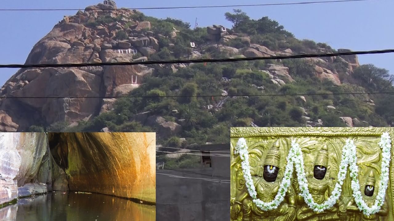 ಚಿಂತಾಮಣಿ: ಕೈವಾರದ ಬೆಟ್ಟದ ಮೇಲೆ ಶ್ರೀರಾಮನ ಹೆಜ್ಜೆ ಗುರುತು, ವಿಸ್ಮಯಕ್ಕೆ ಕಾರಣವಾಗಿದೆ ಲಕ್ಷ್ಮಣ ತೀರ್ಥ! ಚಿಂತಾಮಣಿ: ಕೈವಾರದ ಬೆಟ್ಟದ ಮೇಲೆ ಶ್ರೀರಾಮನ ಹೆಜ್ಜೆ ಗುರುತು, ವಿಸ್ಮಯಕ್ಕೆ ಕಾರಣವಾಗಿದೆ ಲಕ್ಷ್ಮಣ ತೀರ್ಥ!