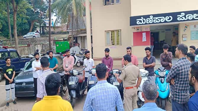 ವಿಡಿಯೋ: ಹೊಸ ವರ್ಷಾಚರಣೆ ವೇಳೆ ಪುಂಡಾಟಿಕೆ; ​ಸಖತ್ ಕ್ಲಾಸ್ ತಗೊಂಡ ಪೊಲೀಸ್​