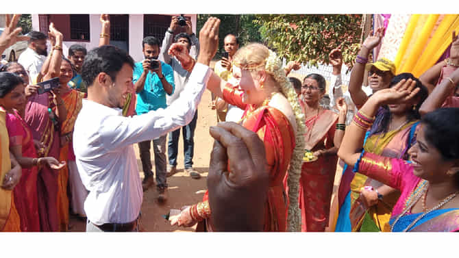 ಕುಂದಾಪುರದ ಯುವಕನ ಜೊತೆ ಜರ್ಮನಿ ಯುವತಿಯ ಮದುವೆ