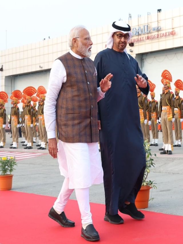 ಮೋದಿ ಜತೆ ಯುಎಇ ಅಧ್ಯಕ್ಷ ಮೊಹಮ್ಮದ್ ಬಿನ್ ಜಾಯೆದ್ ಅಲ್ ನಹ್ಯಾನ್