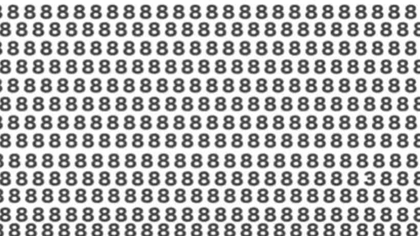 Optical Illusion: 8ರ ಮಧ್ಯೆ ಅಡಗಿರುವ ಸಂಖ್ಯೆ 3ರನ್ನು ಪತ್ತೆಹಚ್ಚಲು ಸಾಧ್ಯವೇ?