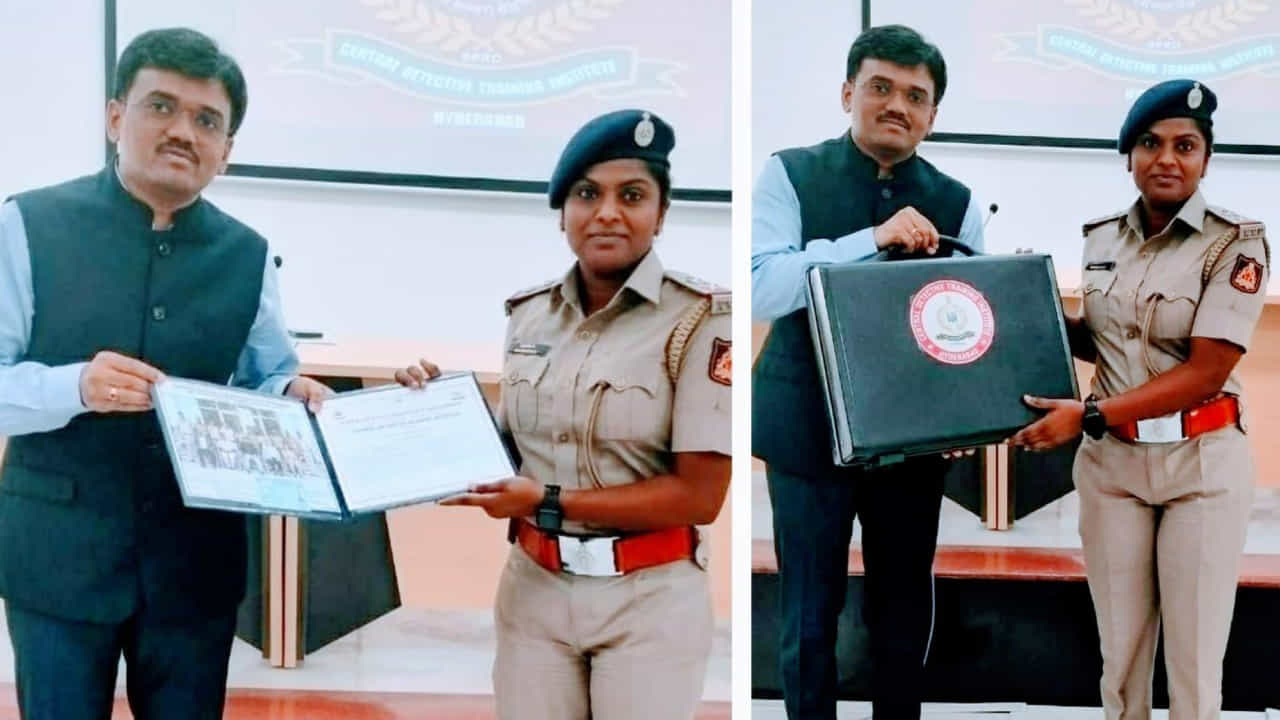ಕೋಲಾರ ಮಹಿಳಾ ಪಿಎಸ್ಐ ಭಾರತಿ ಹೈದರಾಬಾದ್ನಲ್ಲಿ ಅಗ್ರ ಸಾಧನೆ ಕೋಲಾರ ಮಹಿಳಾ ಪಿಎಸ್ಐ ಭಾರತಿ ಹೈದರಾಬಾದ್ನಲ್ಲಿ ಅಗ್ರ ಸಾಧನೆ