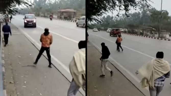 ಹೋಟೆಲ್​​​​ ಮಾಲಿಕನ ಮೇಲೆ ಕಾರು ಹತ್ತಿಸಲು ಯತ್ನಿಸಿದ ವ್ಯಕ್ತಿ