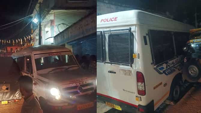 ಕುಡಿದ ಮತ್ತಿನಲ್ಲಿ ಪೊಲೀಸ್​ ವಾಹನ ಚಲಾಯಿಸಿ ಆಟೋ​​ಗೆ ಗುದ್ದಿದ ಕಾನ್ಸ್ಟೇಬಲ್