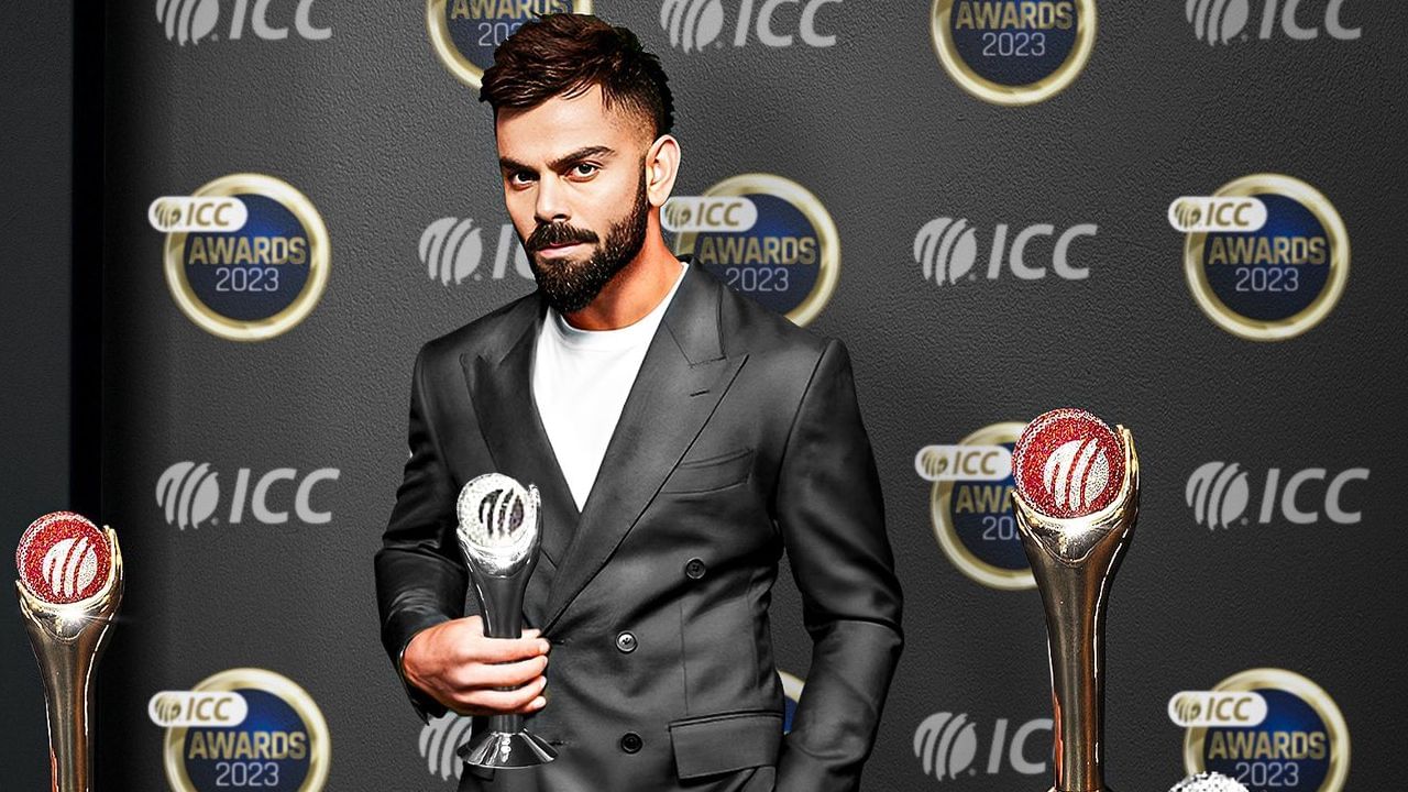 ದಾಖಲೆಗಳ ಸರದಾರ ವಿರಾಟ್ ಕೊಹ್ಲಿ (Virat Kohli) 2023ರ ಐಸಿಸಿ ಏಕದಿನ ಆಟಗಾರ ಪ್ರಶಸ್ತಿಗೆ ಭಾಜನರಾಗಿದ್ದಾರೆ. ಇದರೊಂದಿಗೆ ಅತೀ ಹೆಚ್ಚು ಬಾರಿ ಏಕದಿನ ಆಟಗಾರನ ಪ್ರಶಸ್ತಿ ಪಡೆದ ದಾಖಲೆಯೊಂದು ಕಿಂಗ್ ಕೊಹ್ಲಿ ಪಾಲಾಗಿದೆ. ಹಾಗೆಯೇ ಅತ್ಯಧಿಕ ಬಾರಿ ಐಸಿಸಿ ಪ್ರಶಸ್ತಿ ಪಡೆದ ಹೆಗ್ಗಳಿಕೆಗೂ ಪಾತ್ರರಾಗಿದ್ದಾರೆ.