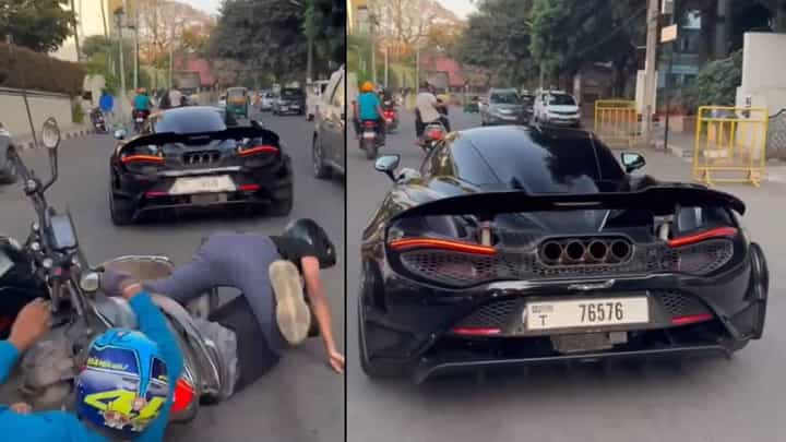 ಬೆಂಗಳೂರು: ಐಷಾರಾಮಿ ಕಾರಿನ ಹಿಂದೆ ಹೋಗುವ ಮುನ್ನ ಎಚ್ಚರ-ಇಲ್ಲಿದೆ ವಿಡಿಯೋ ಬೆಂಗಳೂರು: ಐಷಾರಾಮಿ ಕಾರಿನ ಹಿಂದೆ ಹೋಗುವ ಮುನ್ನ ಎಚ್ಚರ-ಇಲ್ಲಿದೆ ವಿಡಿಯೋ