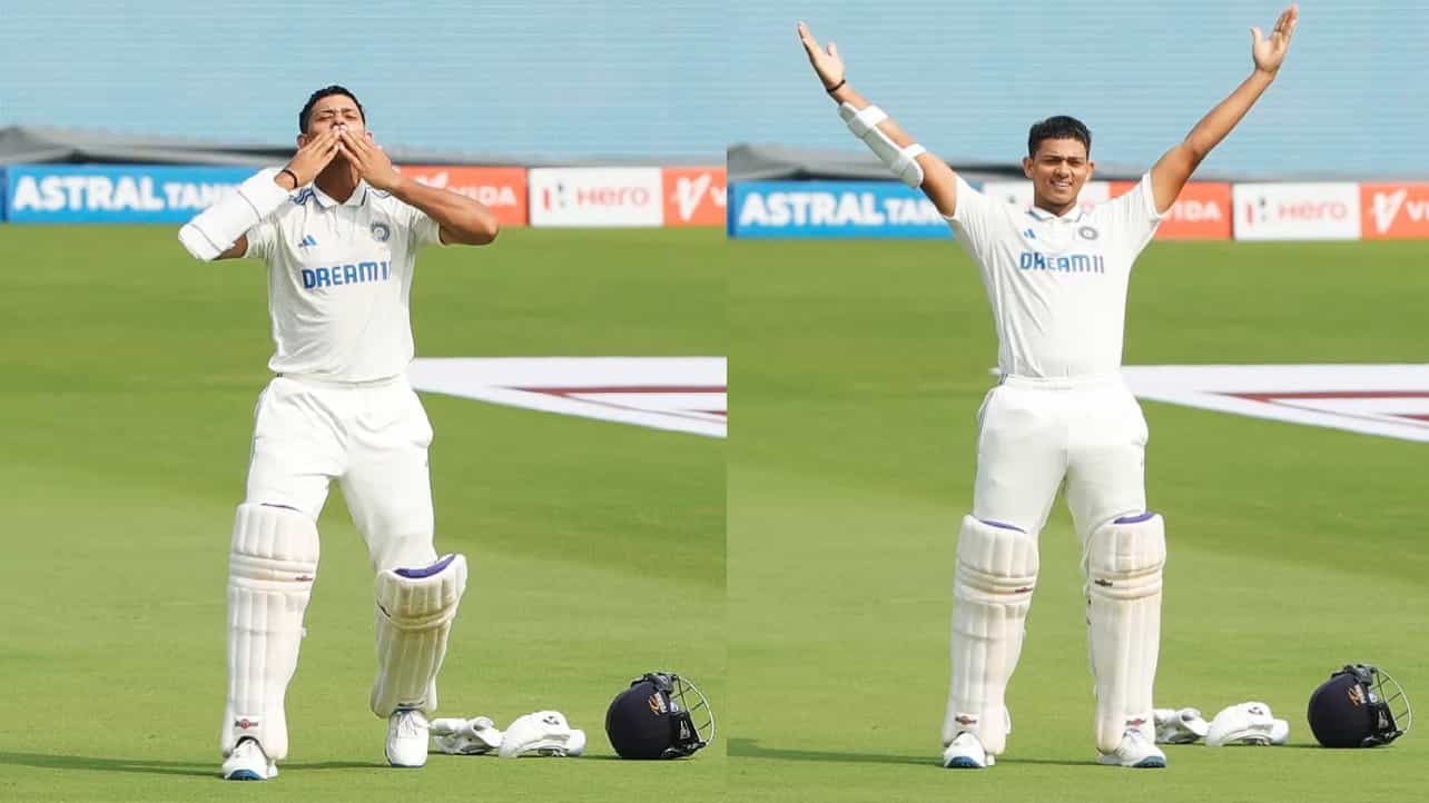 ರಾಜ್ಕೋಟ್ನ ನಿರಂಜನ್ ಶಾ ಮೈದಾನದಲ್ಲಿ ನಡೆಯುತ್ತಿರುವ ಇಂಗ್ಲೆಂಡ್ ವಿರುದ್ಧದ 3ನೇ ಟೆಸ್ಟ್ ಪಂದ್ಯದಲ್ಲಿ ಯಶಸ್ವಿ ಜೈಸ್ವಾಲ್ (Yashasvi Jaiswal) ಸ್ಪೋಟಕ ದ್ವಿಶತಕ ಸಿಡಿಸಿ ಅಬ್ಬರಿಸಿದ್ದಾರೆ. ಈ ಪಂದ್ಯದ ದ್ವಿತೀಯ ಇನಿಂಗ್ಸ್ನಲ್ಲಿ ಆರಂಭಿಕನಾಗಿ ಕಣಕ್ಕಿಳಿದ ಜೈಸ್ವಾಲ್ 3ನೇ ದಿನದಾಟದಲ್ಲಿ 122 ಎಸೆತಗಳಲ್ಲಿ ಶತಕ ಪೂರೈಸಿದ್ದರು.