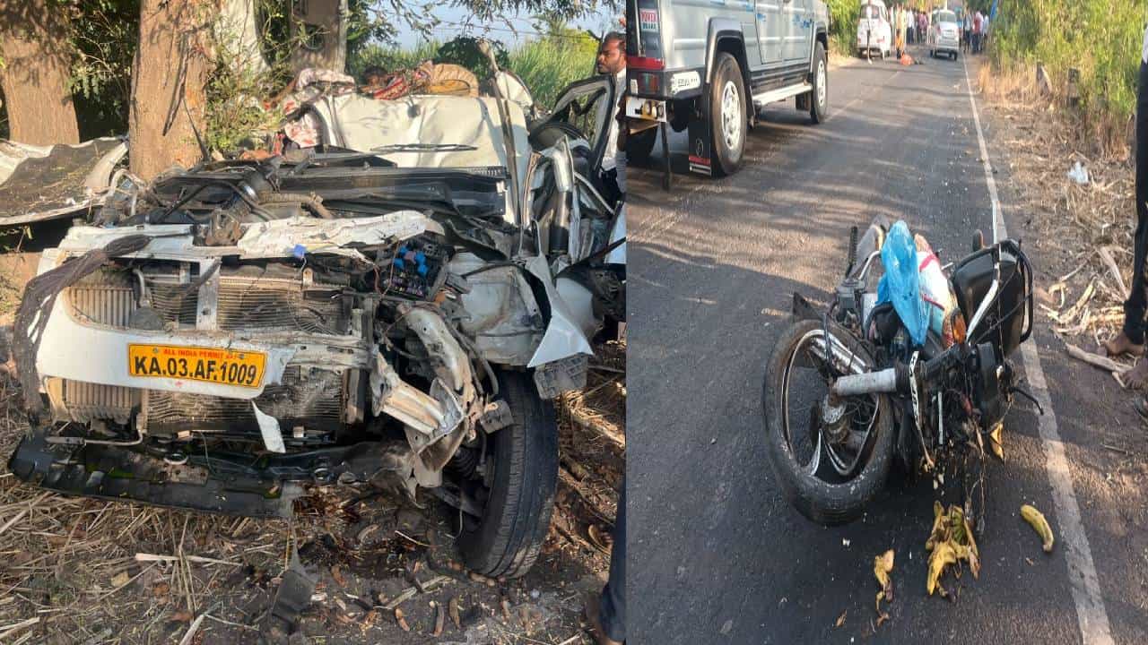 ಬೆಳಗಾವಿಯಲ್ಲಿ ಮತ್ತೊಂದು ಭೀಕರ ಅಪಘಾತ; ಸ್ಥಳದಲ್ಲೇ ಐವರು ದುರ್ಮರಣ ಬೆಳಗಾವಿಯಲ್ಲಿ ಮತ್ತೊಂದು ಭೀಕರ ಅಪಘಾತ; ಸ್ಥಳದಲ್ಲೇ ಐವರು ದುರ್ಮರಣ