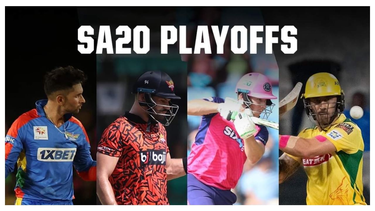 SA20: ಸೌತ್ ಆಫ್ರಿಕಾ ಟಿ20 ಲೀಗ್ ಪ್ಲೇಆಫ್ ವೇಳಾಪಟ್ಟಿ ಇಲ್ಲಿದೆ SA20: ಸೌತ್ ಆಫ್ರಿಕಾ ಟಿ20 ಲೀಗ್ ಪ್ಲೇಆಫ್ ವೇಳಾಪಟ್ಟಿ ಇಲ್ಲಿದೆ