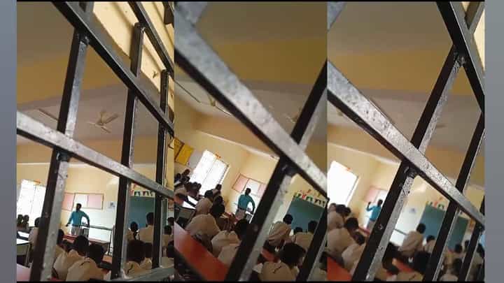 ಕಿರು ಪರೀಕ್ಷೆಯಲ್ಲಿ ಕಡಿಮೆ ಅಂಕ ಪಡೆದಿದ್ದಕ್ಕೆ ಶಿಕ್ಷಕನಿಂದ ವಿದ್ಯಾರ್ಥಿನಿಯರಿಗೆ ಥಳಿತ ಕಿರು ಪರೀಕ್ಷೆಯಲ್ಲಿ ಕಡಿಮೆ ಅಂಕ ಪಡೆದಿದ್ದಕ್ಕೆ ಶಿಕ್ಷಕನಿಂದ ವಿದ್ಯಾರ್ಥಿನಿಯರಿಗೆ ಥಳಿತ