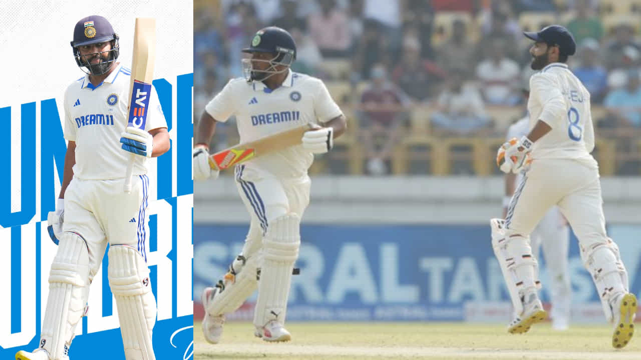 IND vs ENG: ರೋಹಿತ್, ಜಡೇಜಾ ಶತಕ, ಸರ್ಫರಾಜ್ ಅರ್ಧಶತಕ; ಮೊದಲ ದಿನ ಭಾರತದ ಮೇಲುಗೈ IND vs ENG: ರೋಹಿತ್, ಜಡೇಜಾ ಶತಕ, ಸರ್ಫರಾಜ್ ಅರ್ಧಶತಕ; ಮೊದಲ ದಿನ ಭಾರತದ ಮೇಲುಗೈ