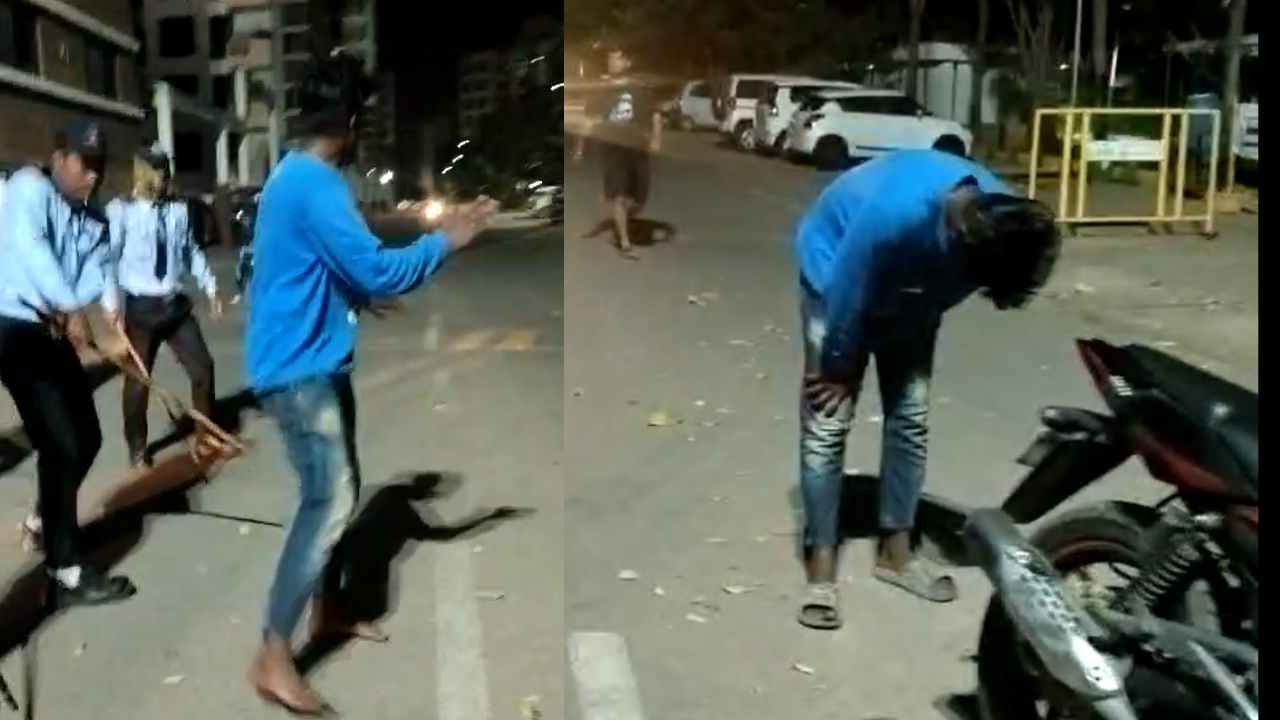 ದೊಡ್ಡಬಳ್ಳಾಪುರ: ಯುವಕನ ಮೇಲೆ ಲಾಠಿಗಳಿಂದ ಹಲ್ಲೆ ನಡೆಸಿದ ಅಪಾರ್ಟ್ಮೆಂಟ್ ಸೆಕ್ಯುರಿಟಿ ಗಾರ್ಡ್ಗಳು ದೊಡ್ಡಬಳ್ಳಾಪುರ: ಯುವಕನ ಮೇಲೆ ಲಾಠಿಗಳಿಂದ ಹಲ್ಲೆ ನಡೆಸಿದ ಅಪಾರ್ಟ್ಮೆಂಟ್ ಸೆಕ್ಯುರಿಟಿ ಗಾರ್ಡ್ಗಳು