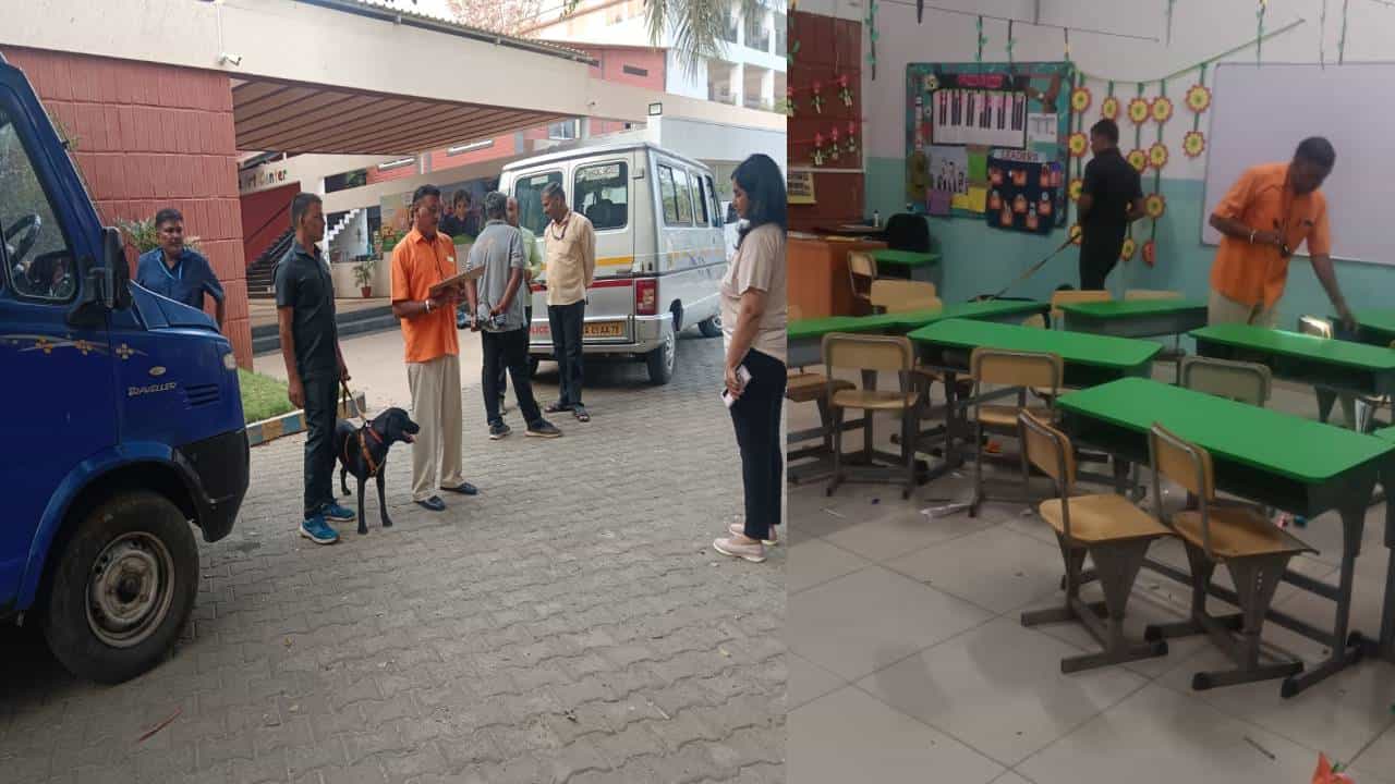 ಆನೇಕಲ್‌ನ ಪ್ರತಿಷ್ಠಿತ ಖಾಸಗಿ ಶಾಲೆಗೆ ಬಾಂಬ್ ಬೆದರಿಕೆ;  ಬಾಂಬ್ ನಿಷ್ಕ್ರಿಯ, ಶ್ವಾನ ದಳ ದೌಡು
