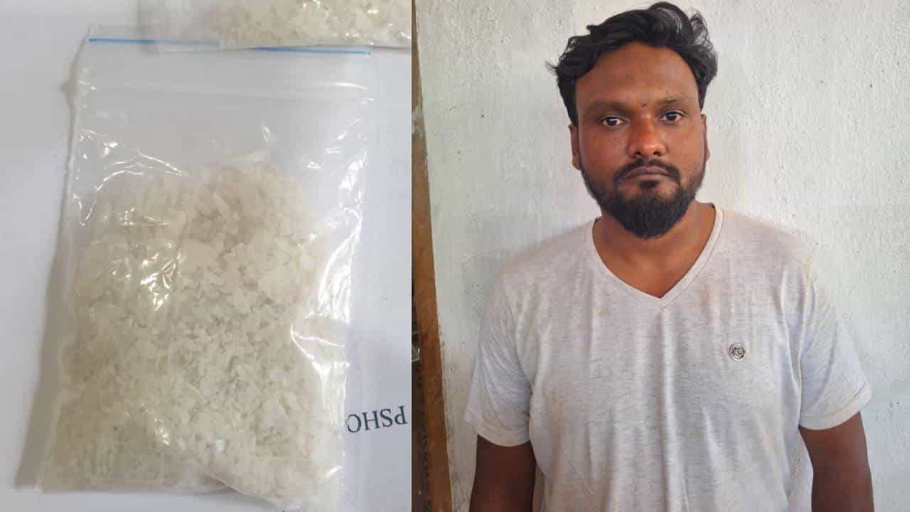 ಬೆಳಗಾವಿಯಲ್ಲಿ ಮೂರು ಲಕ್ಷಕ್ಕೂ ಅಧಿಕ ಮೌಲ್ಯದ ನಿಷೇಧಿತ MDMA ಮಾದಕ ವಸ್ತು ವಶಕ್ಕೆ ಬೆಳಗಾವಿಯಲ್ಲಿ ಮೂರು ಲಕ್ಷಕ್ಕೂ ಅಧಿಕ ಮೌಲ್ಯದ ನಿಷೇಧಿತ MDMA ಮಾದಕ ವಸ್ತು ವಶಕ್ಕೆ