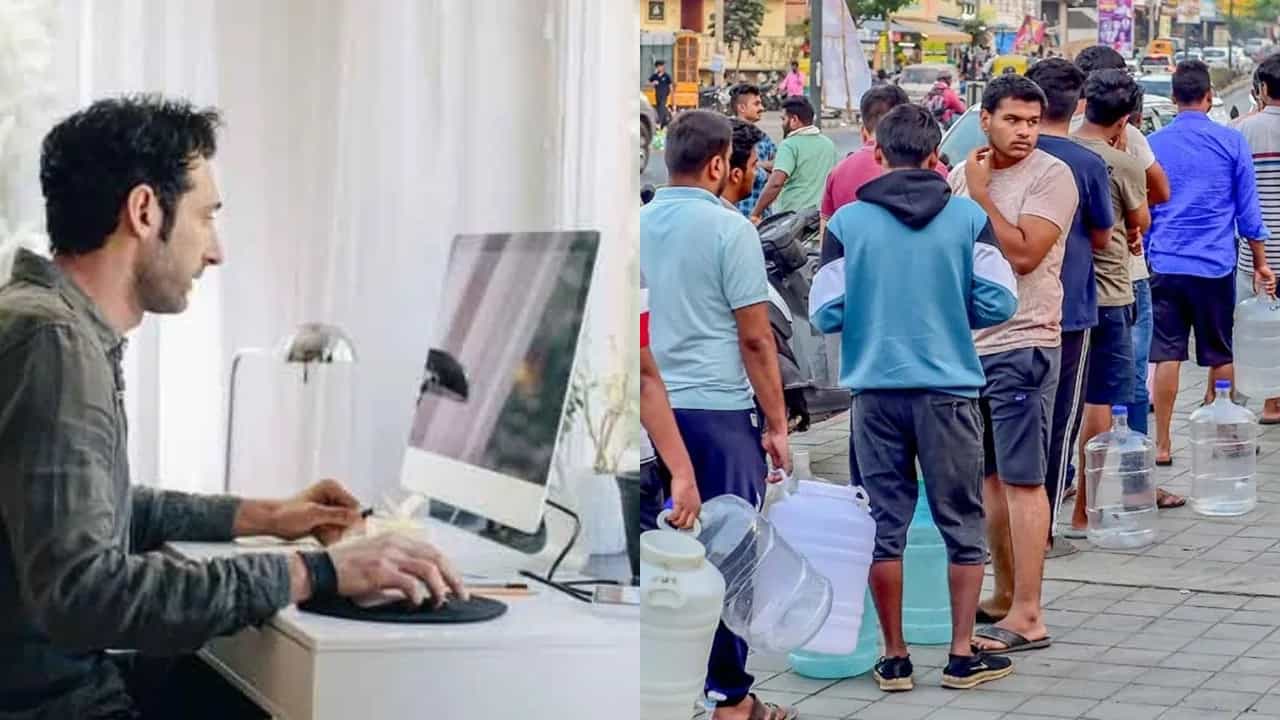 Bengaluru Water Crisis: ಬೆಂಗಳೂರು ನೀರಿನ ಬಿಕ್ಕಟ್ಟು; ವರ್ಕ್ ಫ್ರಂ ಹೋಮ್, ಆನ್ಲೈನ್ ತರಗತಿಗಳಿಗೆ ಹೆಚ್ಚಿದ ಬೇಡಿಕೆ Bengaluru Water Crisis: ಬೆಂಗಳೂರು ನೀರಿನ ಬಿಕ್ಕಟ್ಟು; ವರ್ಕ್ ಫ್ರಂ ಹೋಮ್, ಆನ್ಲೈನ್ ತರಗತಿಗಳಿಗೆ ಹೆಚ್ಚಿದ ಬೇಡಿಕೆ