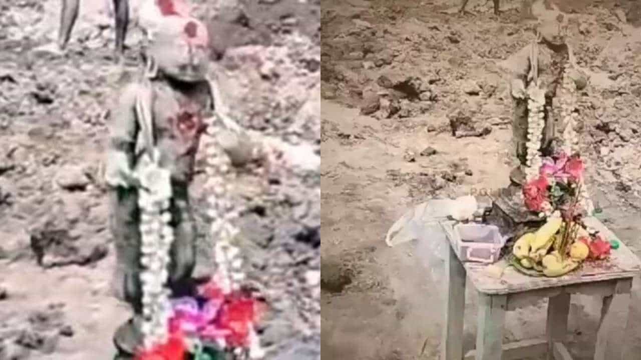 ಶ್ರೀ ರಾಮನ ಅಸ್ತಿತ್ವ ಪ್ರಶ್ನಿಸಿದ್ದ ಮಾಜಿ ಸಿಎಂನ ಊರಿನಲ್ಲಿ ಪತ್ತೆಯಾಯಿತು ಶ್ರೀರಾಮನ ವಿಗ್ರಹ