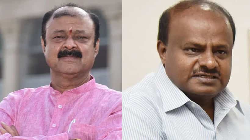 ರಾಜಕೀಯ ಮುನಿಸು ಮರೆತ ನಾರಾಯಣಗೌಡ - ಕುಮಾರಸ್ವಾಮಿ: ಹೆಚ್ಡಿಕೆಯ ಹಾಡಿಹೊಗಳಿದ ಮಾಜಿ ಸಚಿವ