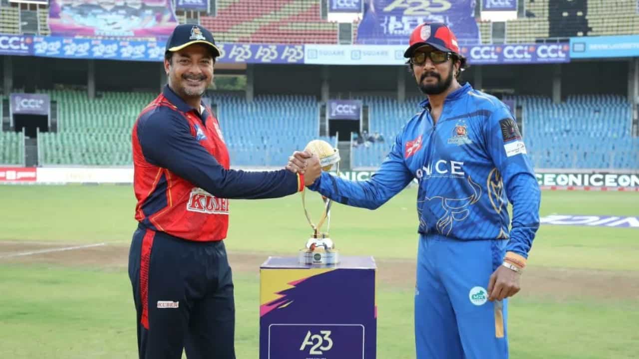 CCL 2024: ಸಿಸಿಎಲ್ನಲ್ಲಿ ಕಿಚ್ಚ ಸುದೀಪ್ ತಂಡಕ್ಕೆ ಸೋಲು; ಗೆದ್ದು ಬೀಗಿದ ಬೆಂಗಾಲ್ ಟೈಗರ್ಸ್ CCL 2024: ಸಿಸಿಎಲ್ನಲ್ಲಿ ಕಿಚ್ಚ ಸುದೀಪ್ ತಂಡಕ್ಕೆ ಸೋಲು; ಗೆದ್ದು ಬೀಗಿದ ಬೆಂಗಾಲ್ ಟೈಗರ್ಸ್