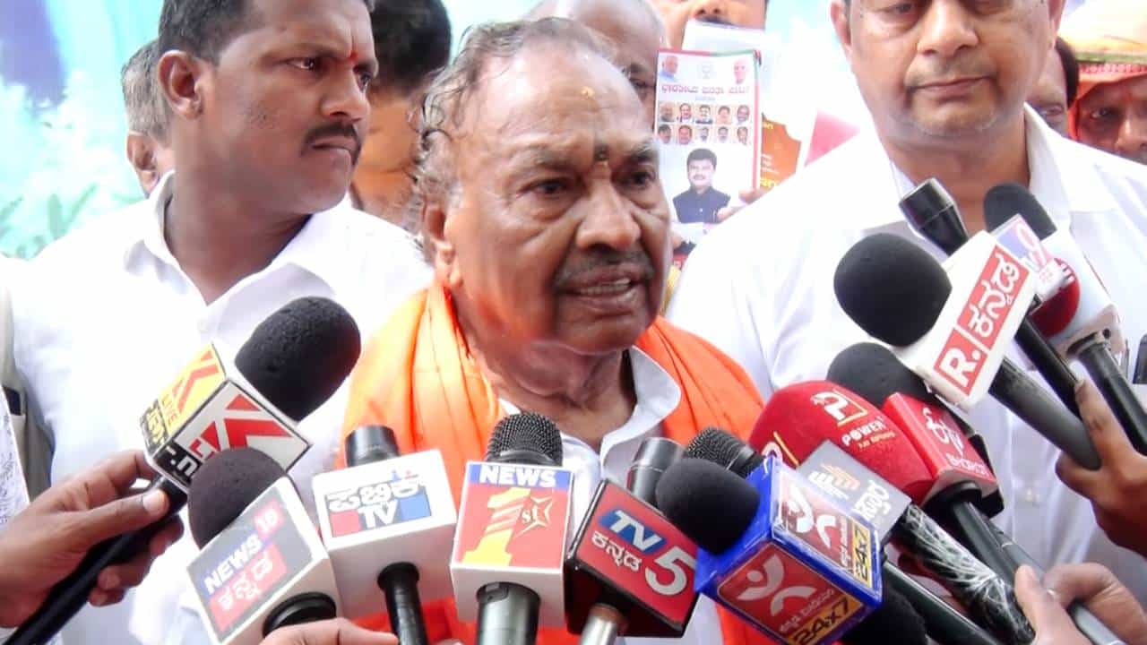 ಬಿಜೆಪಿಯಲ್ಲಿ ಸ್ಫೋಟಕ ಬೆಳವಣಿಗೆ: ಶಿವಮೊಗ್ಗದಲ್ಲಿ ರಾಘವೇಂದ್ರ ವಿರುದ್ಧವೇ ತೊಡೆ ತಟ್ಟುತ್ತಾರಾ ಈಶ್ವರಪ್ಪ?