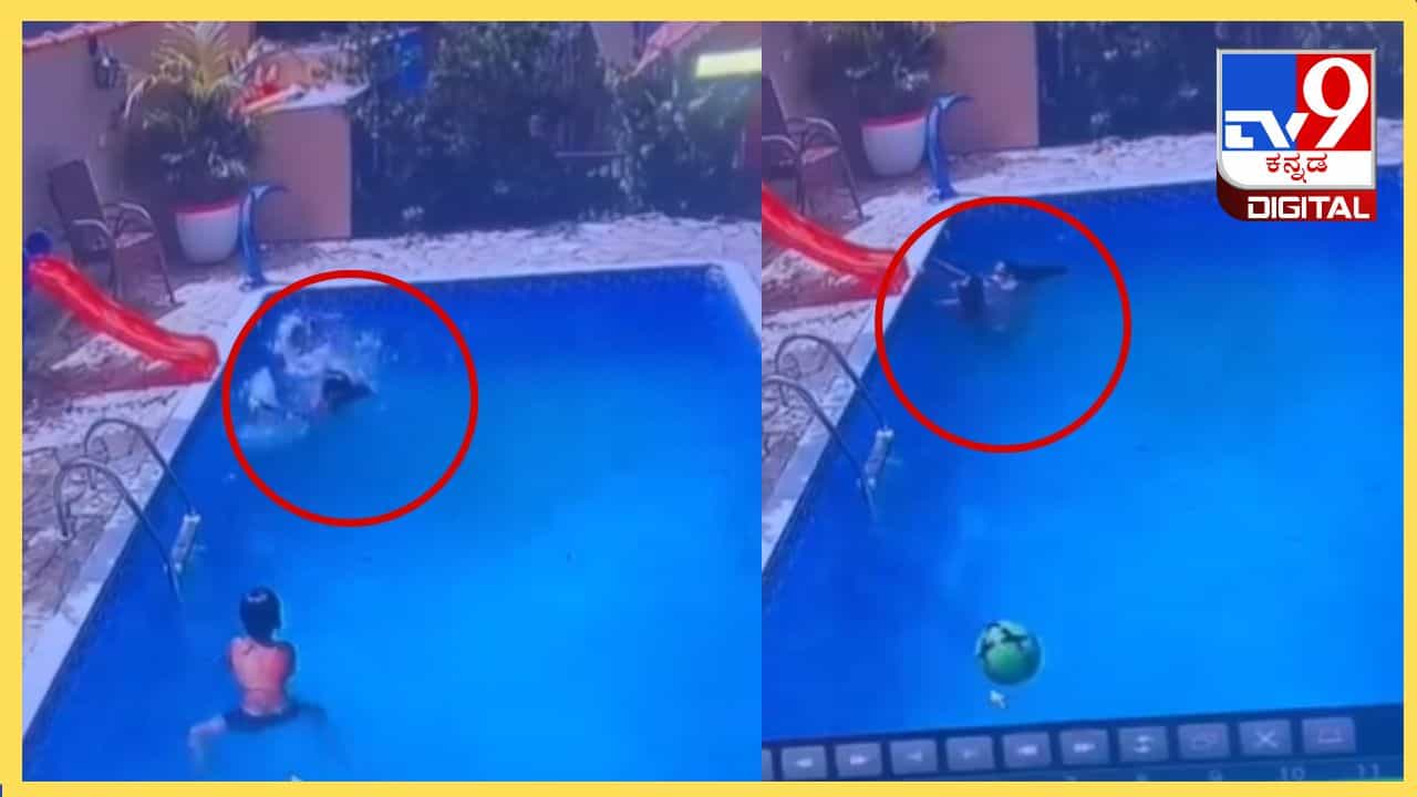 Viral Video: ಈಜುಕೊಳದಲ್ಲಿ ಮುಳುಗುತ್ತಿದ್ದ ಪುಟ್ಟ ತಂಗಿಯನ್ನು ರಕ್ಷಿಸಿದ ಅಣ್ಣ Viral Video: ಈಜುಕೊಳದಲ್ಲಿ ಮುಳುಗುತ್ತಿದ್ದ ಪುಟ್ಟ ತಂಗಿಯನ್ನು ರಕ್ಷಿಸಿದ ಅಣ್ಣ