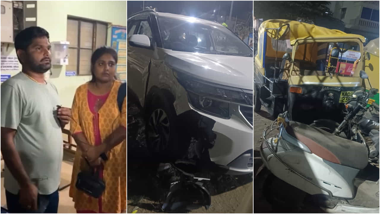 ಎರಡೇ ವಾರದಲ್ಲಿ ತುಕಾಲಿ ಸಂತೋಷ್ ಹೊಸ ಕಾರು ಅಪಘಾತ; ಆಟೋ ಜಖಂ ಎರಡೇ ವಾರದಲ್ಲಿ ತುಕಾಲಿ ಸಂತೋಷ್ ಹೊಸ ಕಾರು ಅಪಘಾತ; ಆಟೋ ಜಖಂ