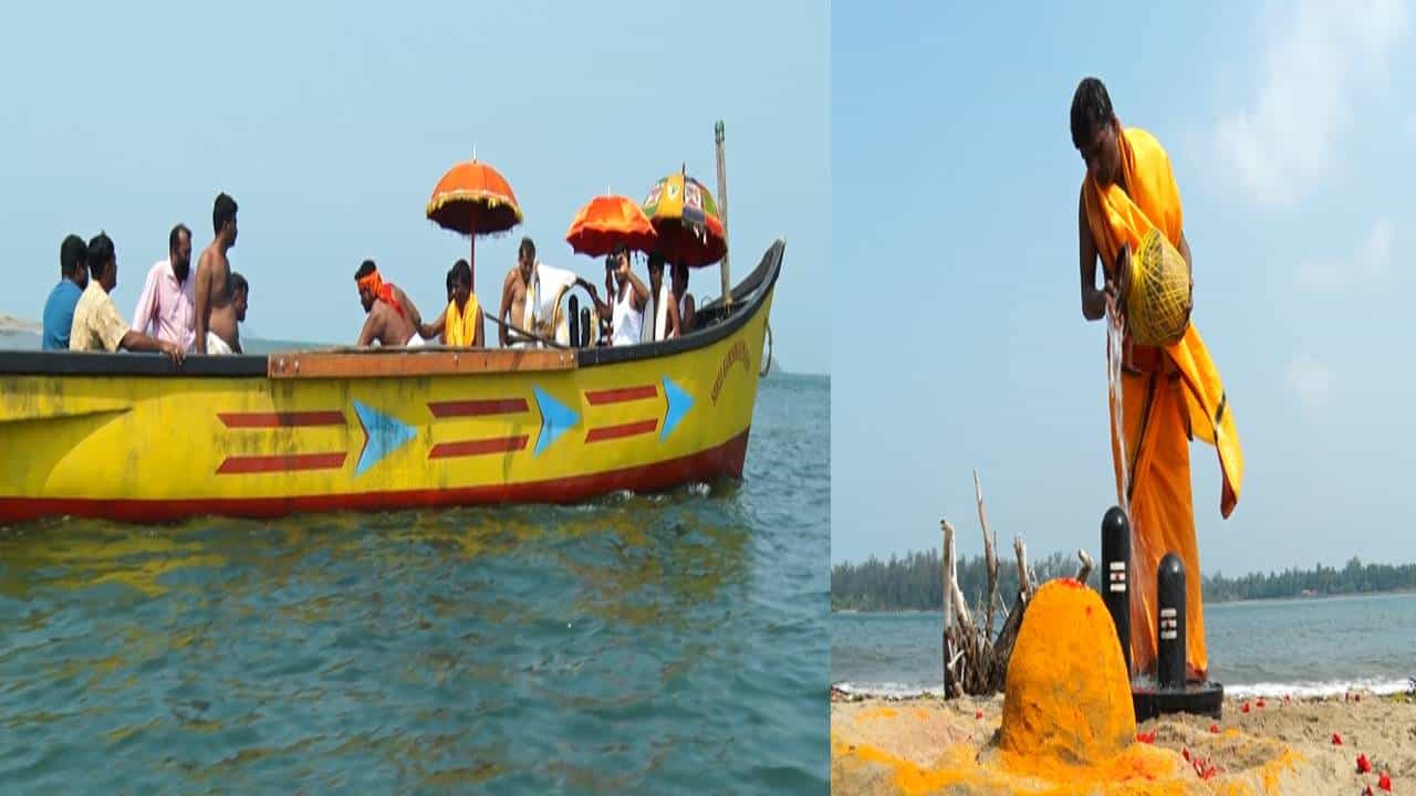 ಉತ್ತರ ಕನ್ನಡ: ಮಳೆಗಾಗಿ ಬೆಂಗಳೂರು ನಗರವಾಸಿಗಳಿಂದ ಸಮುದ್ರ ಮಧ್ಯದಲ್ಲಿ ವಿಶೇಷ ಪೂಜೆ ಉತ್ತರ ಕನ್ನಡ: ಮಳೆಗಾಗಿ ಬೆಂಗಳೂರು ನಗರವಾಸಿಗಳಿಂದ ಸಮುದ್ರ ಮಧ್ಯದಲ್ಲಿ ವಿಶೇಷ ಪೂಜೆ