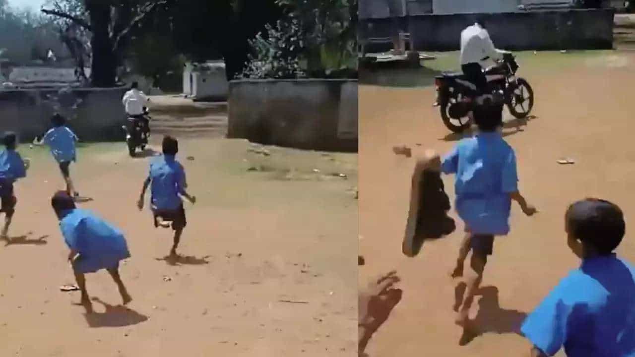 Viral Video: ಶಾಲೆಗೆ ಕುಡಿದು ಬಂದ ಶಿಕ್ಷಕನನ್ನು ಚಪ್ಪಲಿಯಲ್ಲಿ ಹೊಡೆದು ಓಡಿಸಿದ ವಿದ್ಯಾರ್ಥಿಗಳು Viral Video: ಶಾಲೆಗೆ ಕುಡಿದು ಬಂದ ಶಿಕ್ಷಕನನ್ನು ಚಪ್ಪಲಿಯಲ್ಲಿ ಹೊಡೆದು ಓಡಿಸಿದ ವಿದ್ಯಾರ್ಥಿಗಳು