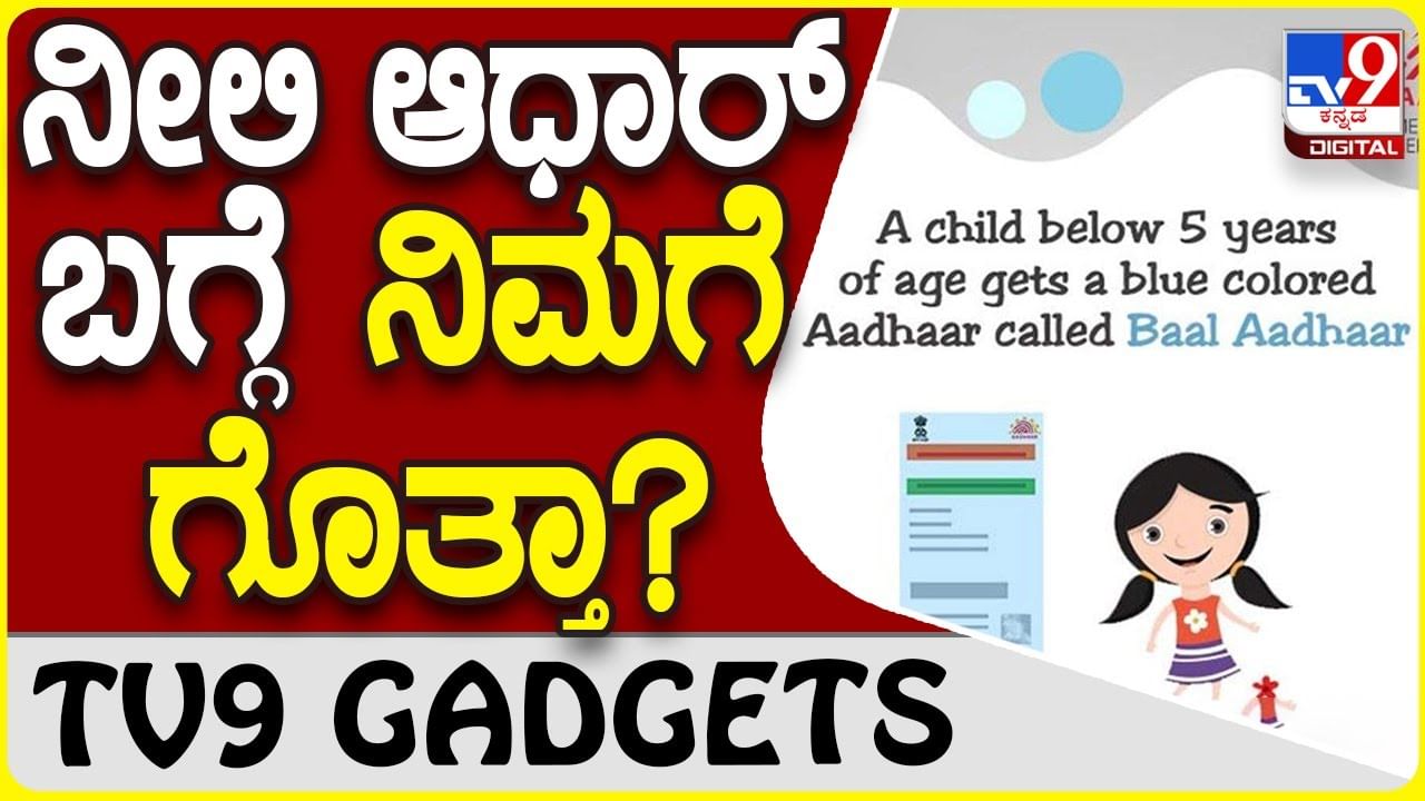 Blue Aadhaar Card: ನೀಲಿ ಆಧಾರ್ ಕಾರ್ಡ್ ಯಾರಿಗೆ ಸಿಗುತ್ತೆ ಗೊತ್ತಾ?